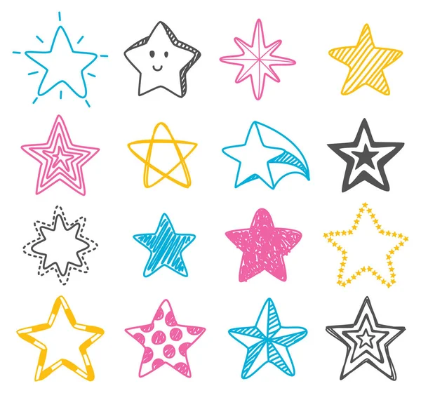 Hand drawn star element — Stock Vector