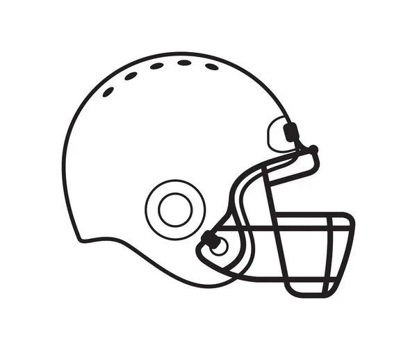 Voetbal helm illustratie — Stockvector