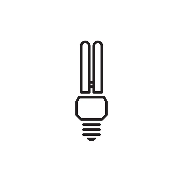 Gloeilamp pictogram geïsoleerd — Stockvector