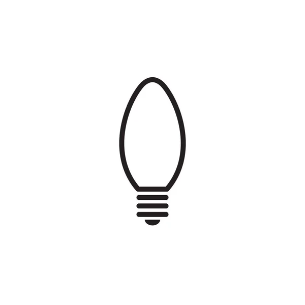 Ikona žárovky izolované — Stockový vektor