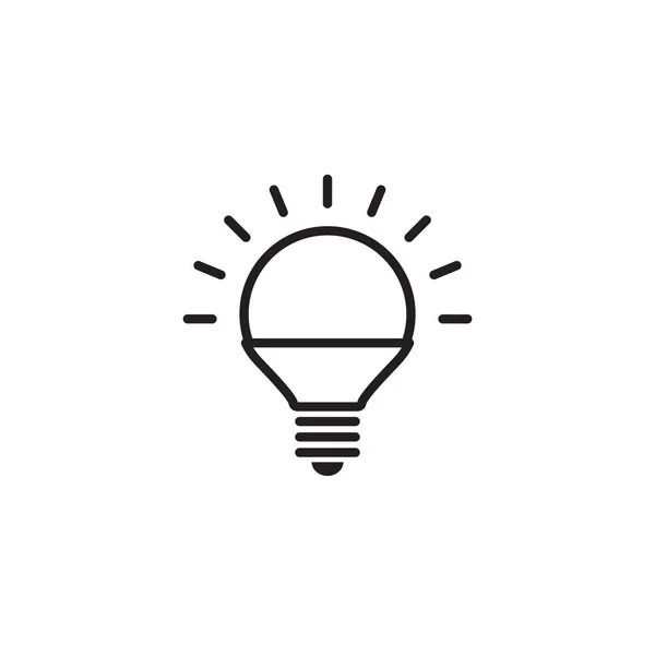 Light bulb icon isolated — Stock Vector