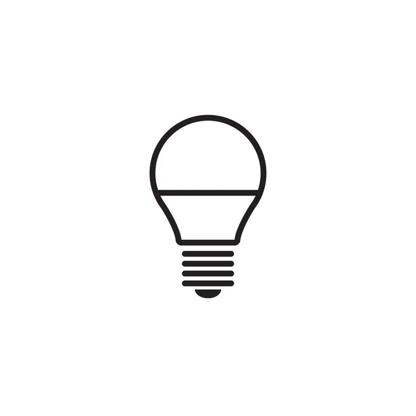 Gloeilamp pictogram geïsoleerd — Stockvector