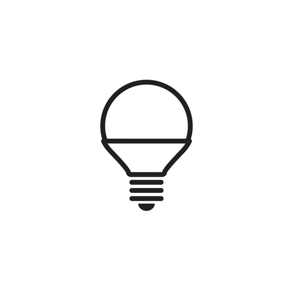 Gloeilamp pictogram geïsoleerd — Stockvector