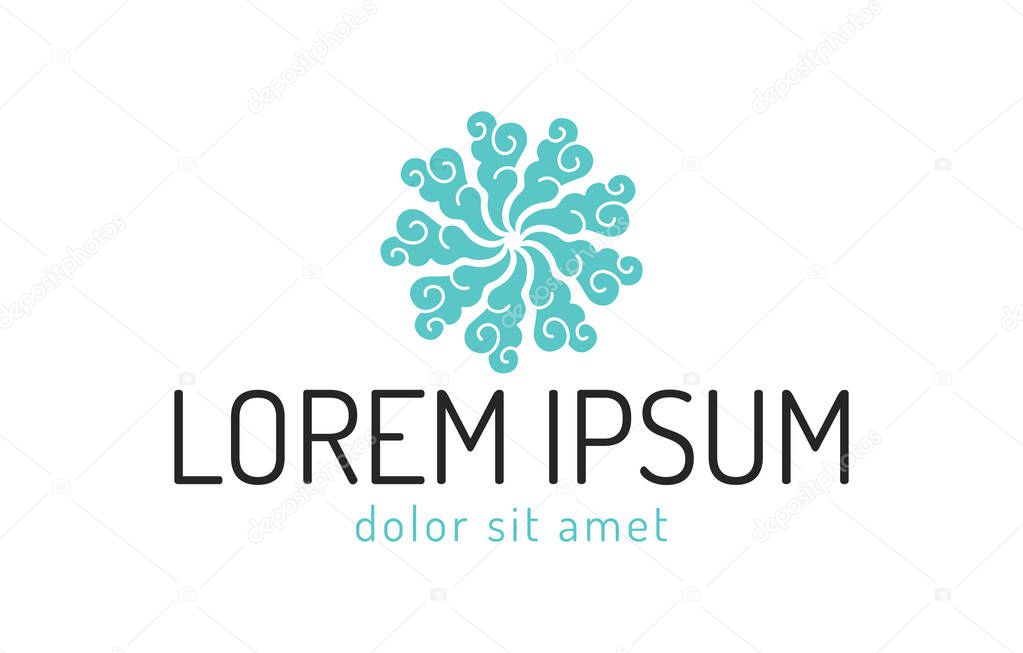 Cloud logo template vector