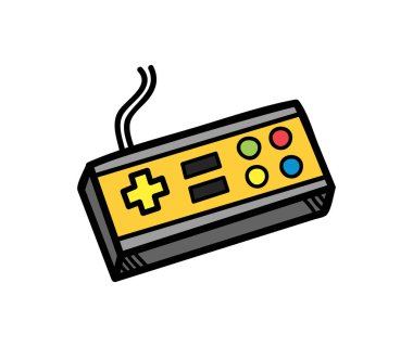 Oyun çubuğu doodle izole 