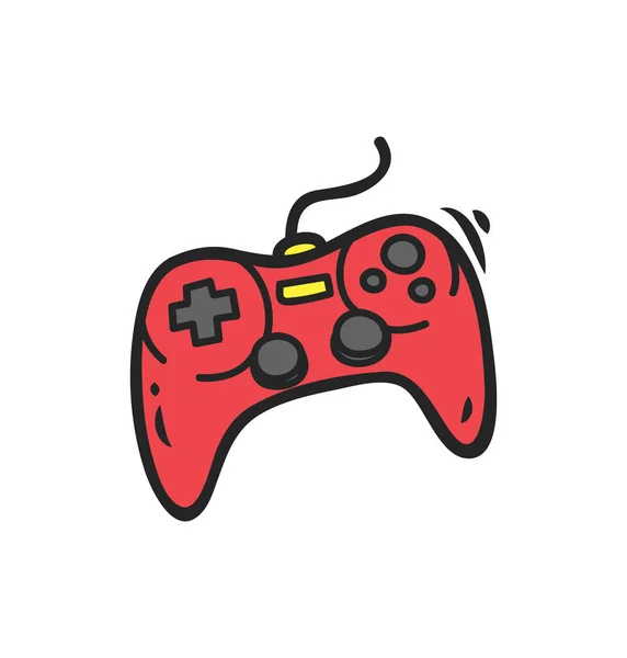 Joystick doodle na białym tle — Wektor stockowy