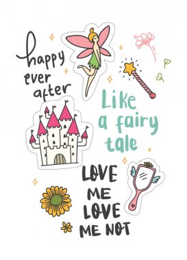 şirin t-shirt tasarımı yamalar ve tırnak