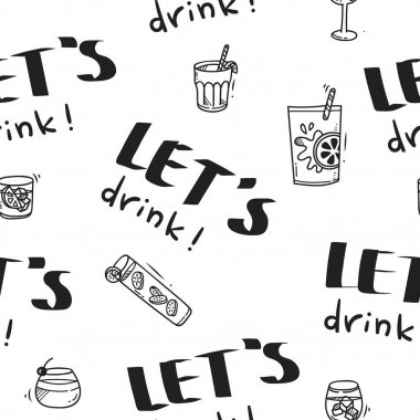 Dikişsiz desen, vektör çizim iç  