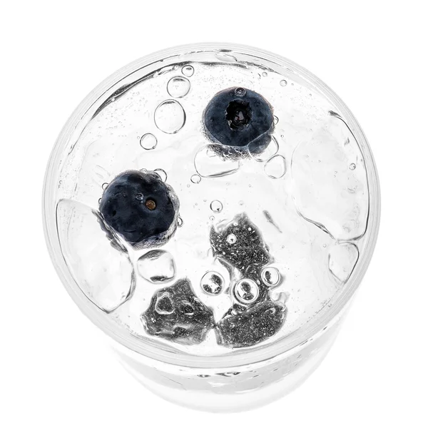 Water with blueberries — Stock Photo, Image