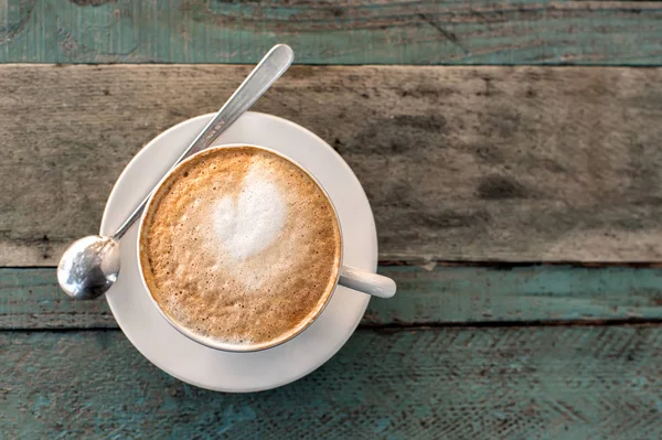 Cappuccino csésze közelről — Stock Fotó