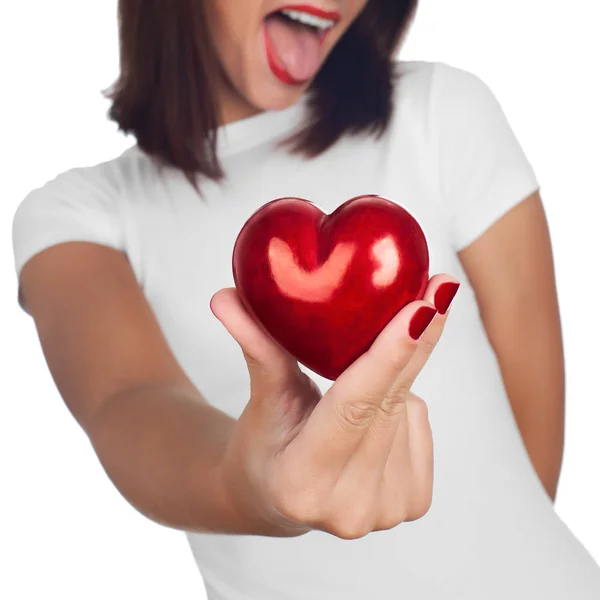 Hand showing heart — Stock Photo, Image