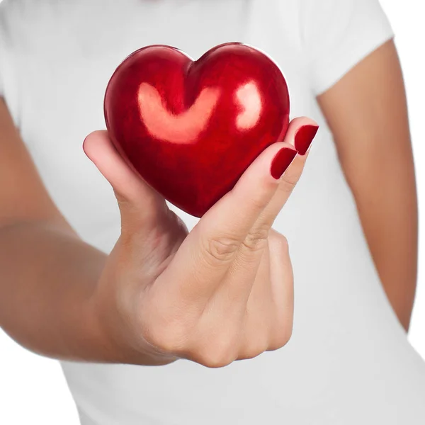 Hand showing heart — Stock Photo, Image