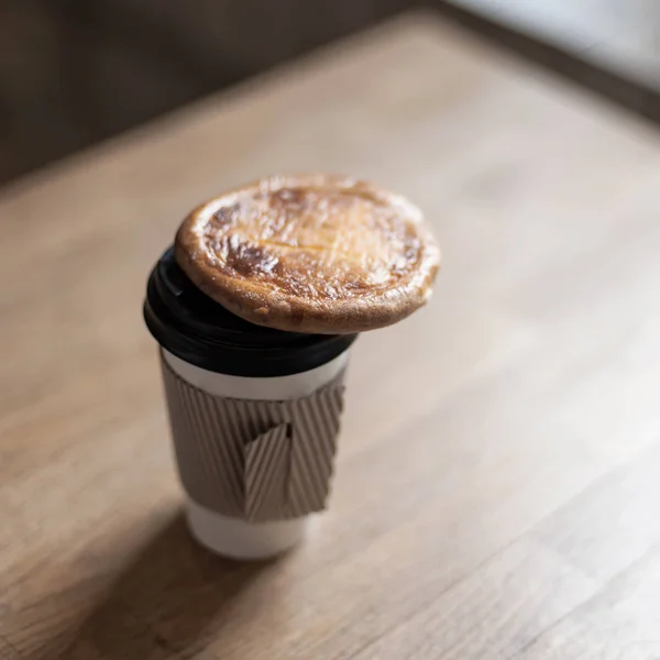 Té con tarta de queso — Foto de Stock