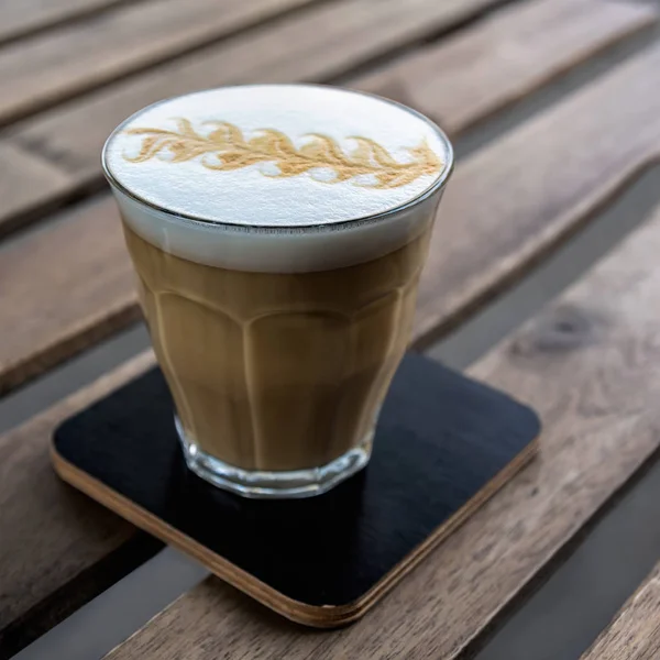 Cappuccino no café — Fotografia de Stock