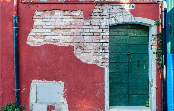 Fachada en Burano — Foto de Stock