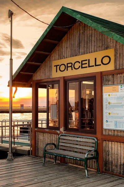 Estação de ônibus aquático Torcello — Fotografia de Stock