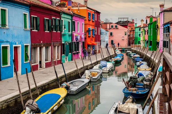 Burano island se — Stockfoto