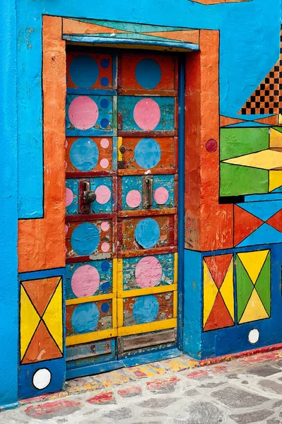 Burano multicolored door — Stock Photo, Image