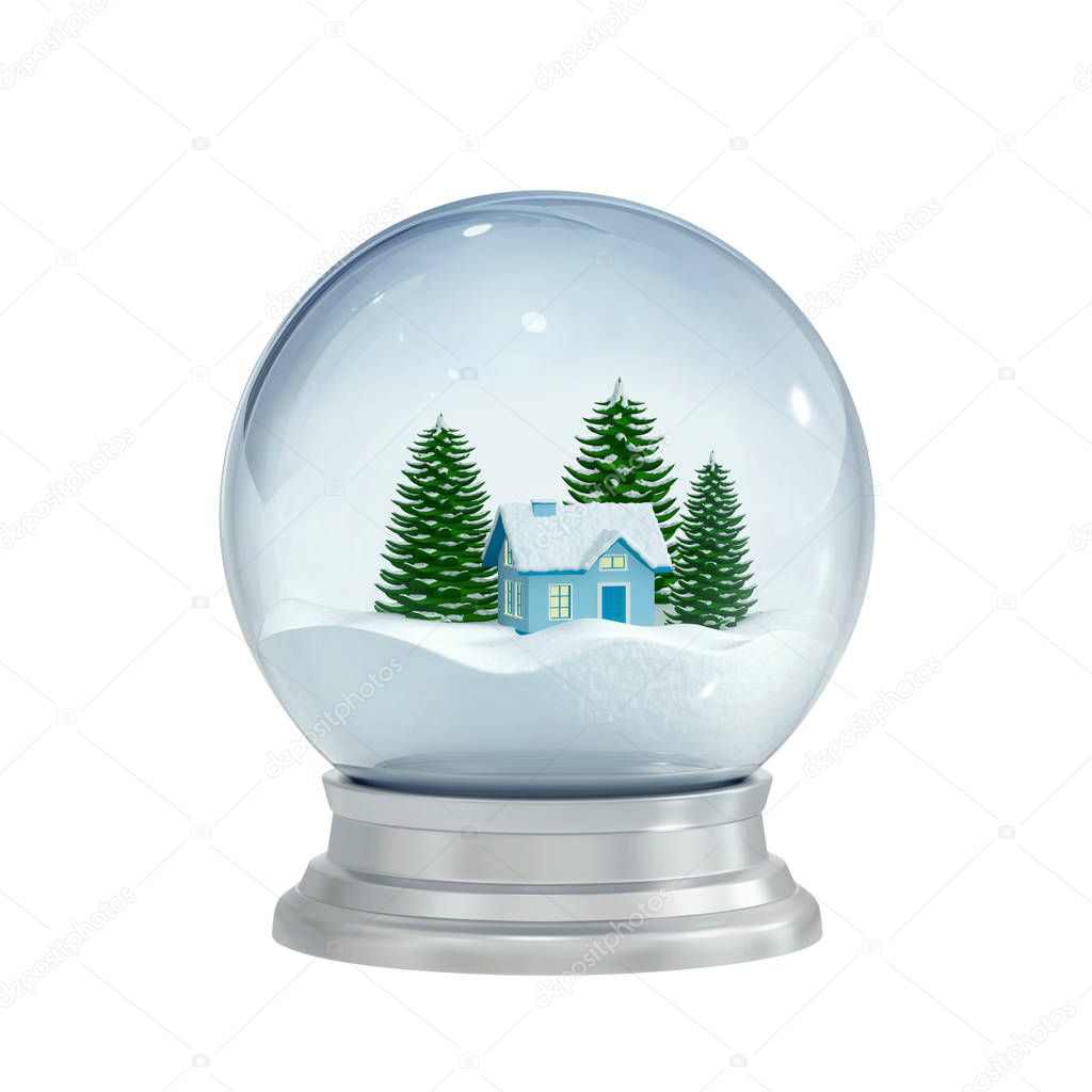 Christmas snow globe