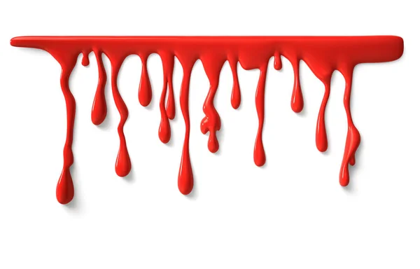 Cieknącą krew ze ścieżką przycinającą — Zdjęcie stockowe