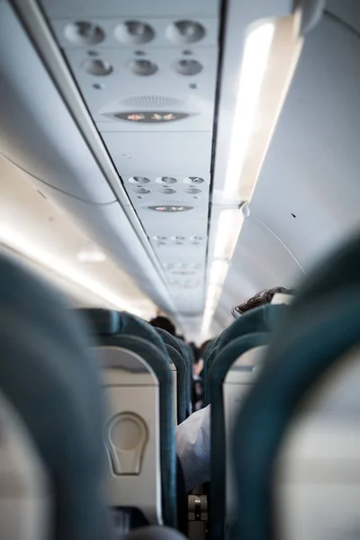 Interior of passenger airplane — Stock Photo, Image