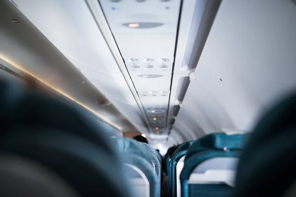 Interior de los aviones de pasajeros —  Fotos de Stock