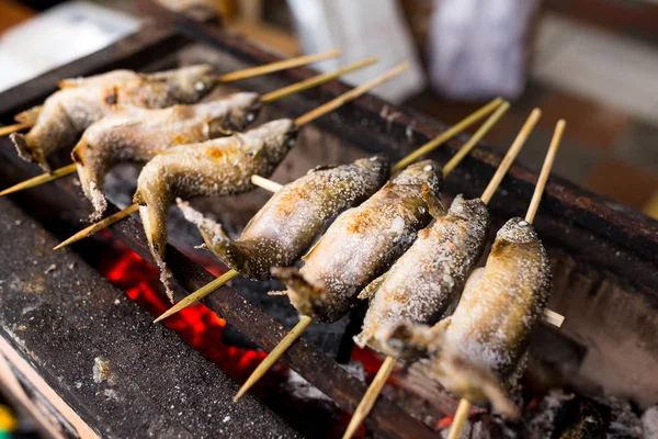 Japanese grilled fish — Stock Image Japanese grilled fish Royalty Free Stock Photos