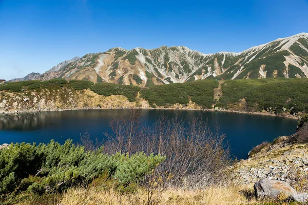 Paisagem do Monte Tate e Lago — Fotografia de Stock
