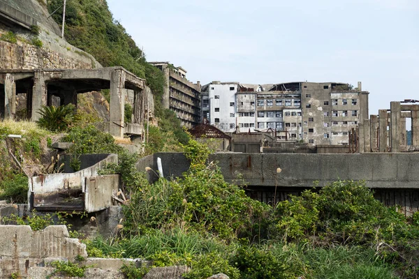 端島の放棄された建物 — ストック写真