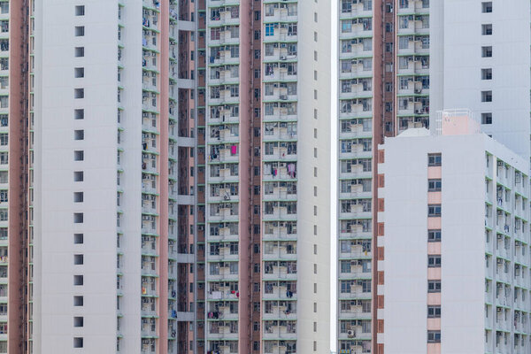 Exterior of apartment building 