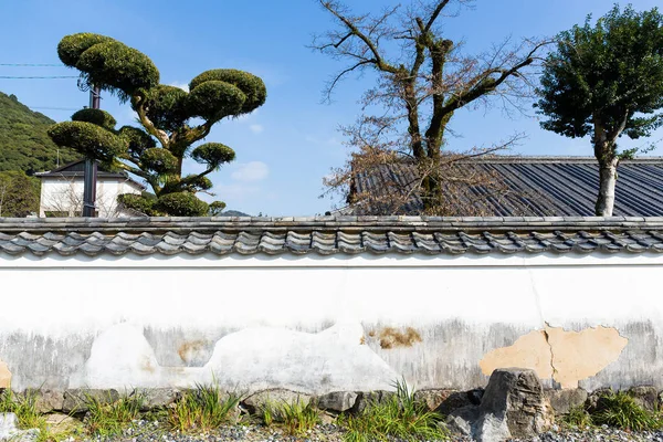 Japanischer Garten in Tempelnähe — Stockfoto