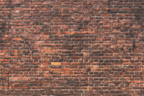 Gammal röd tegelvägg — Stockfoto