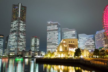 Yokohama cityscape akşam