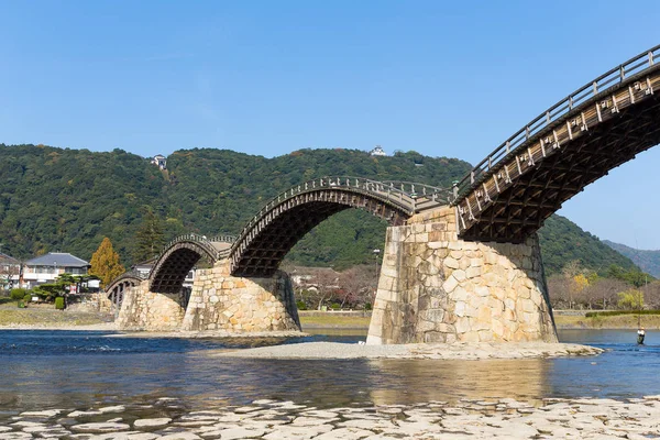 Τοξοειδή γέφυρα kintai — Φωτογραφία Αρχείου