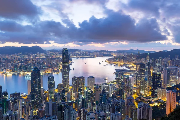 Hong Kong city at morning — Stock Photo, Image