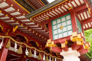 Dazaifu tapınak kırmızı fener  