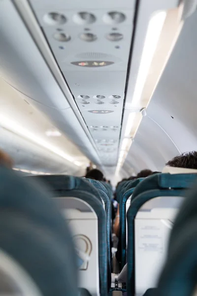 Modern interior of aircraft — Stock Photo, Image