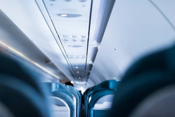 Modern inside of aircraft — Stock Photo, Image