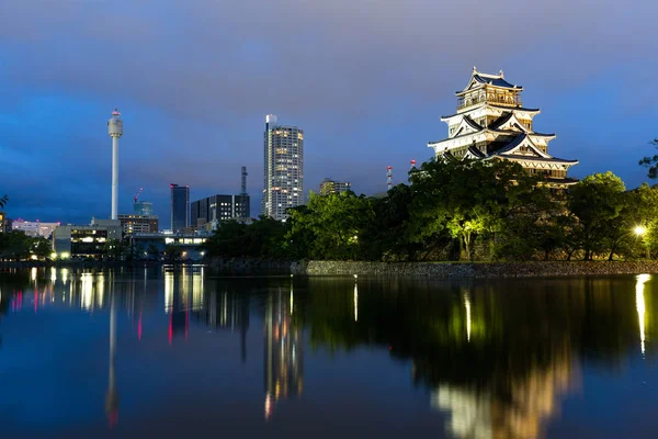 Japonský hrad v Hirošimě — Stock fotografie