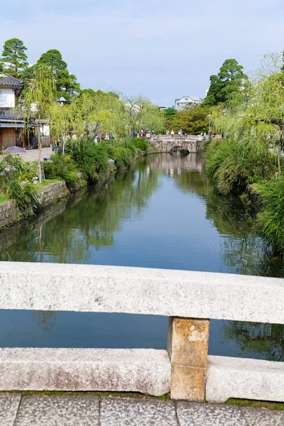 Kurashiki floden i Kurashiki city — Stockfoto