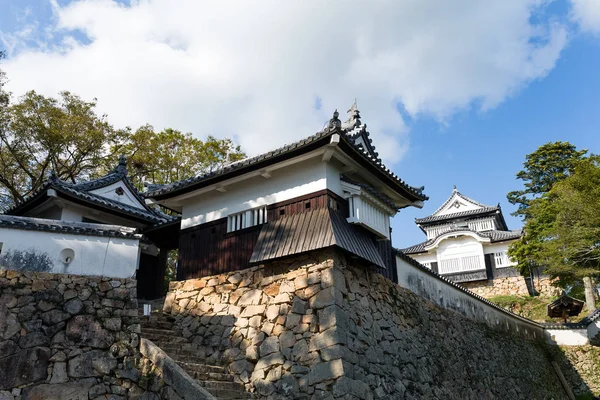 Château de Bitchu Matsuyama sur une montagne à Okayama — Photo