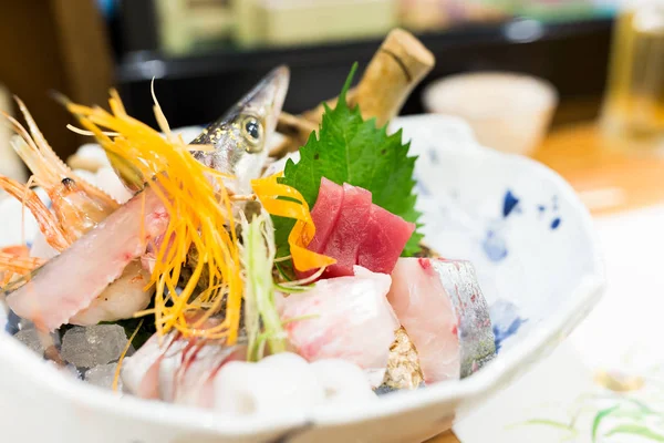 Sashimi suşi Japon restoranı — Stok fotoğraf