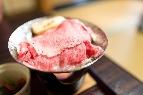 Sukiyaki de carne japonesa —  Fotos de Stock