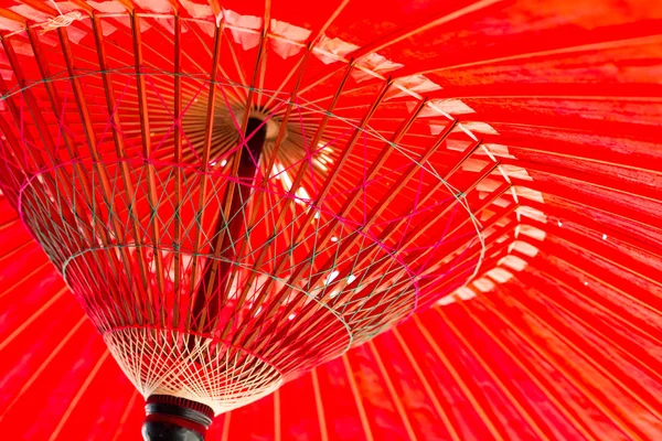 Japanska röda paraply — Stockfoto