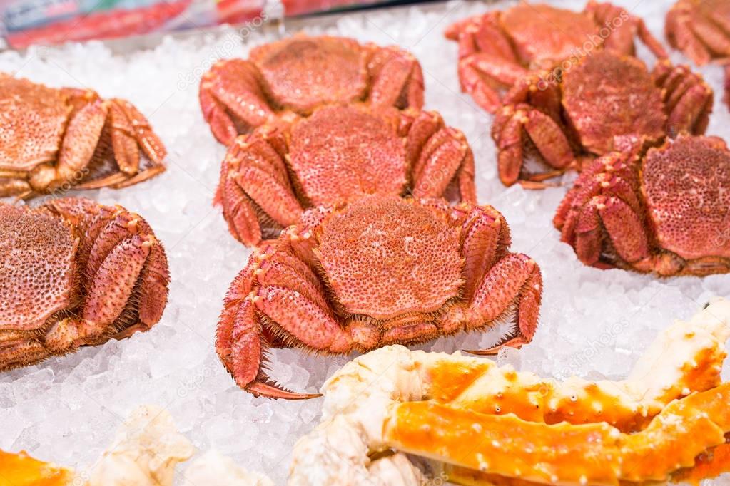 Fresh hairy crabs