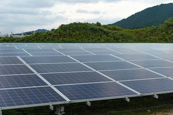 Solar panel plant — Stock Photo, Image