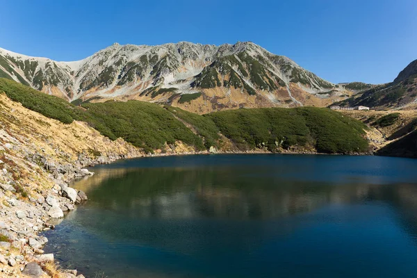 Lago Mikurigaike e Tateyama — Fotografia de Stock