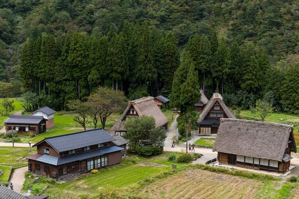 No. традиційні будинки в Японії — стокове фото