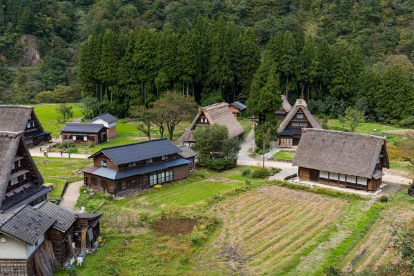 Antiguo pueblo tradicional japonés — Foto de Stock
