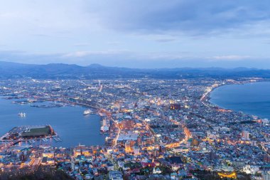 Hakodate cityscape Japonya'da